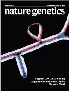magazine cover to Nature Genetics
