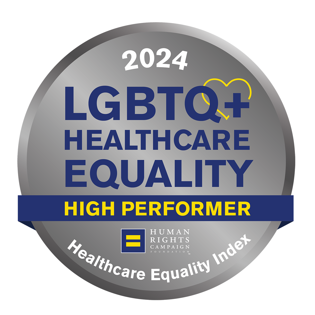 LGBTQ healthcare equality high performer logo 2024