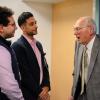 Residents, Sammy Tadros and Bilal Ahmed with Dr. John Graether
