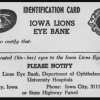 Early Eye Donor Card for ILEB