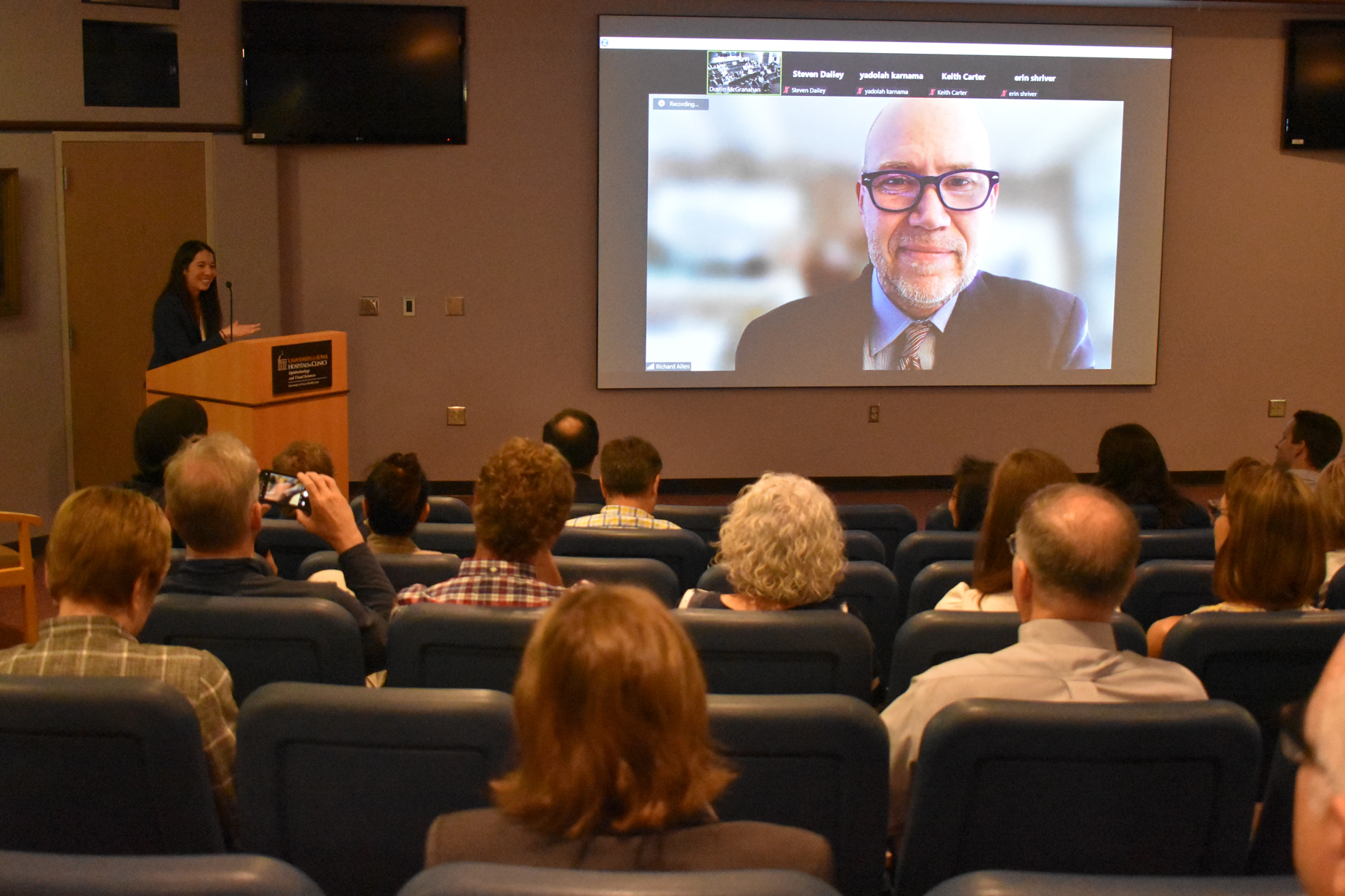 Dr. Richard Allen presenting the 2023 Alson E. Braley Lecture