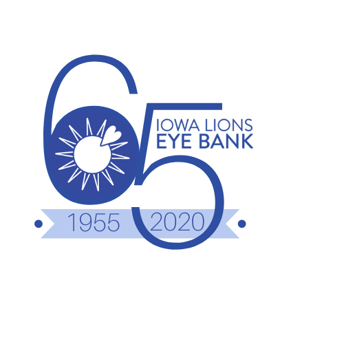 Iowa Lions Eye Bank 65th Anniversary logo