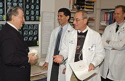 Drs. Corbett, Kardon, Wall and Goldin at Clinical Conference, December 6, 2002