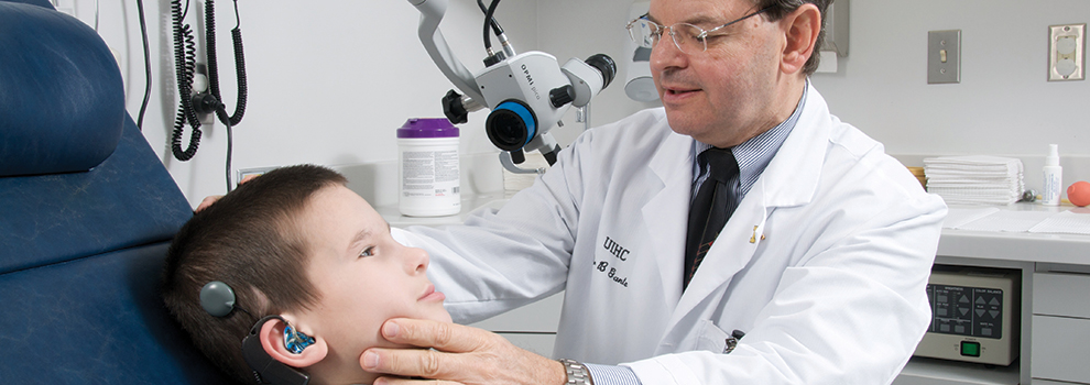Bruce Gantz, MD, directs the Iowa Cochlear Implant Clinical Research Center