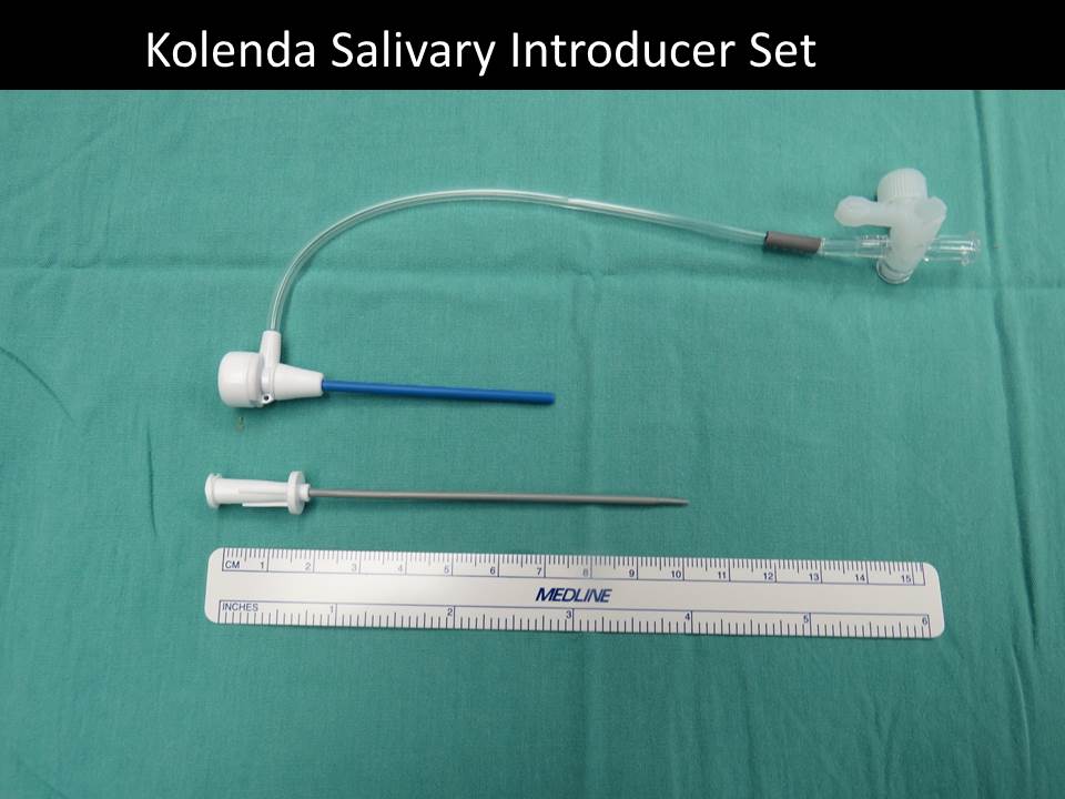 Salivary Duct Introducer Set for Stone Removal | Iowa Head and Neck ...