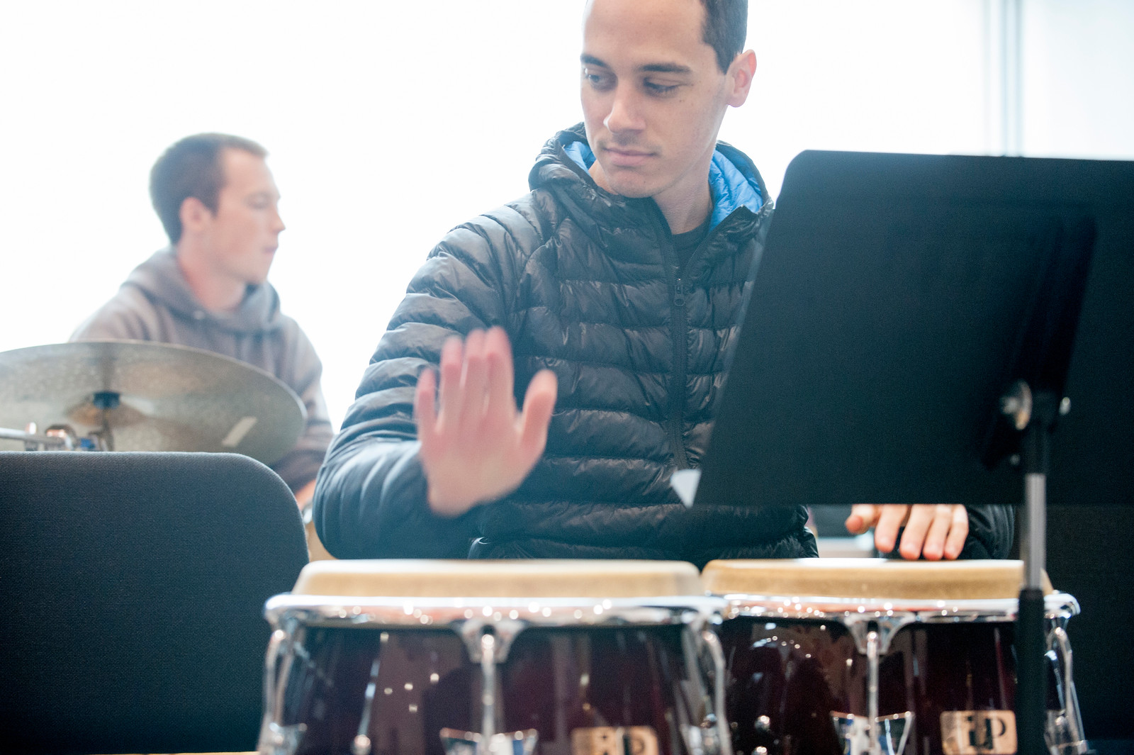 Person playing congas