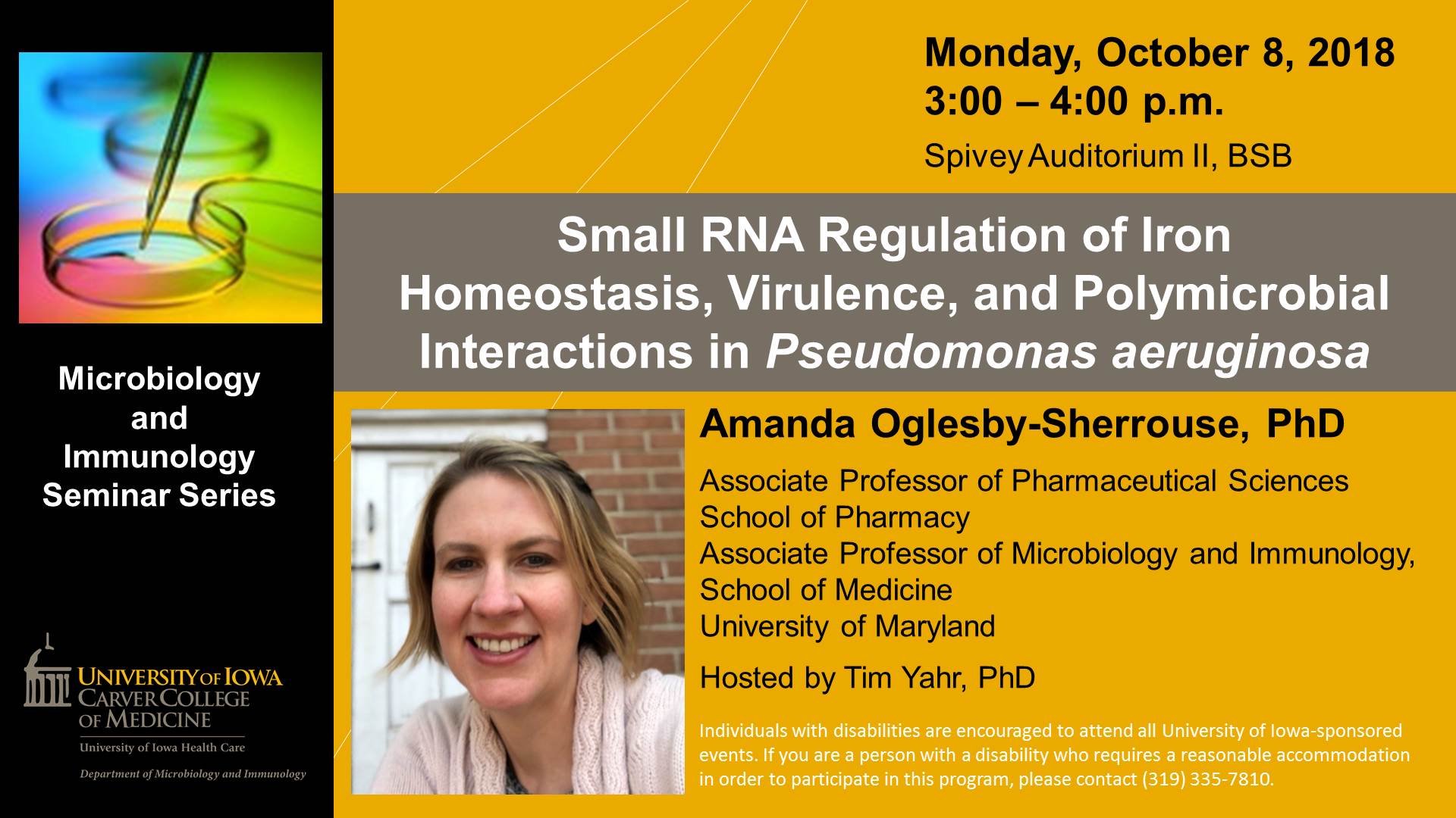 Seminar Speaker - Amanda Oglesby-Sherrouse, PhD
