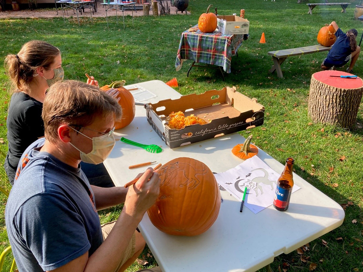 Pumpkin carving moments