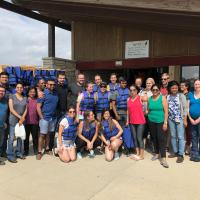 Water activities: Fellows doing water activities at Terry Trueblood in Iowa City.