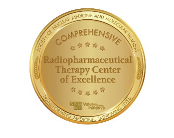 comprehensive radiopharmaceutical therapy center of excellence medallion