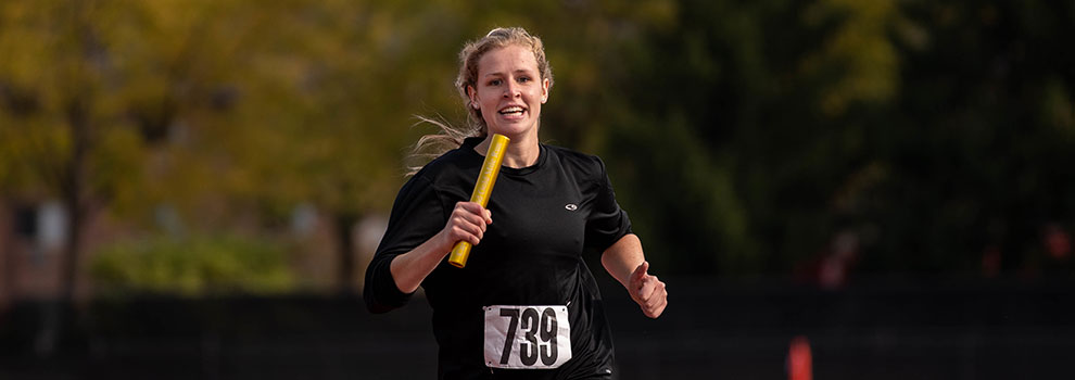 Participant at the Black and Gold Run