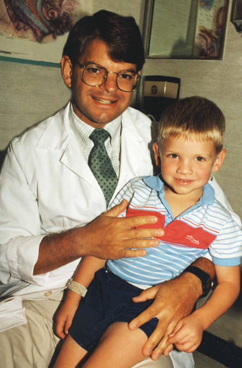 First cochlear child implant, photo