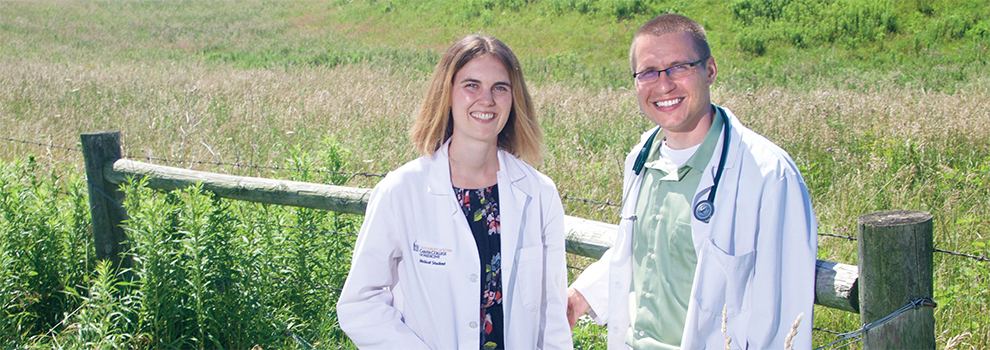 Medical students and Iowa natives Shea and Michael Jorgensen