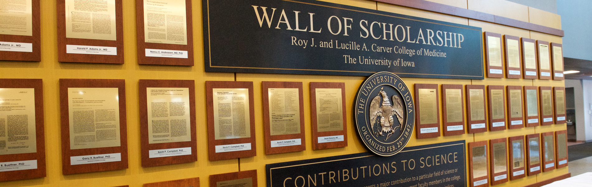 wall of scholarship