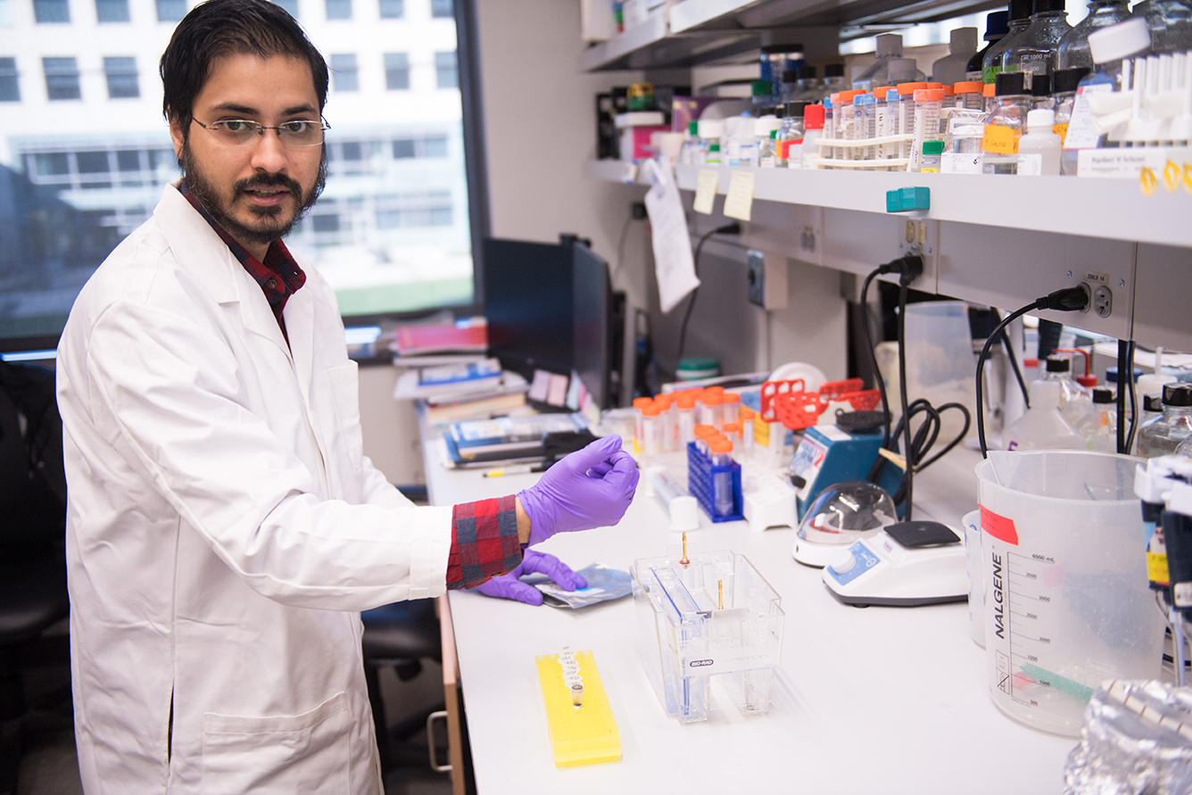 Chatterjee in Dr. Abel's lab