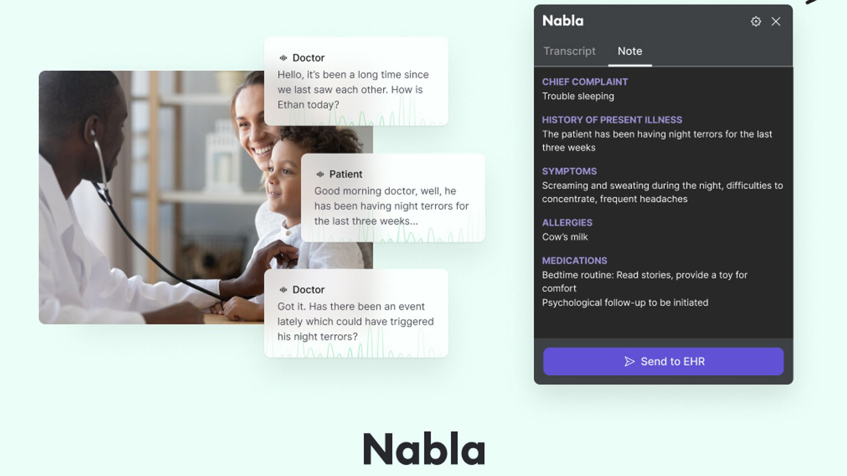 Nabla automatic clinical notes