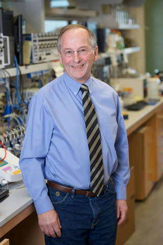 Michael Welsh in his lab