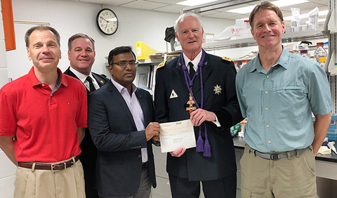 Group presenting award