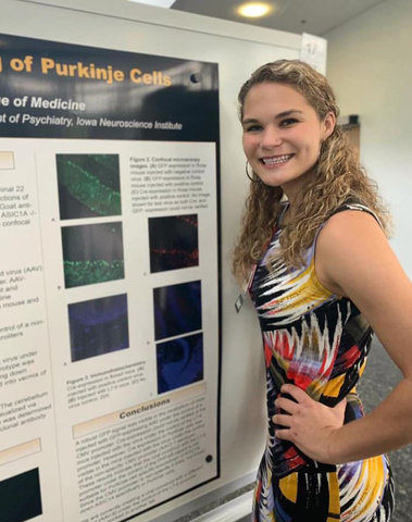 Third-year medical student Stephanie Saey