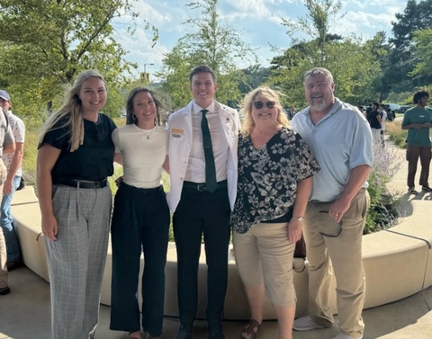 UI Carver College of Medicine student Alec Marticoff was inspired to pursue medicine when his sister Brandi (left) was diagnosed with Type 1 diabetes.