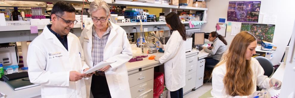 Drs. Wahls & Mangalam in lab