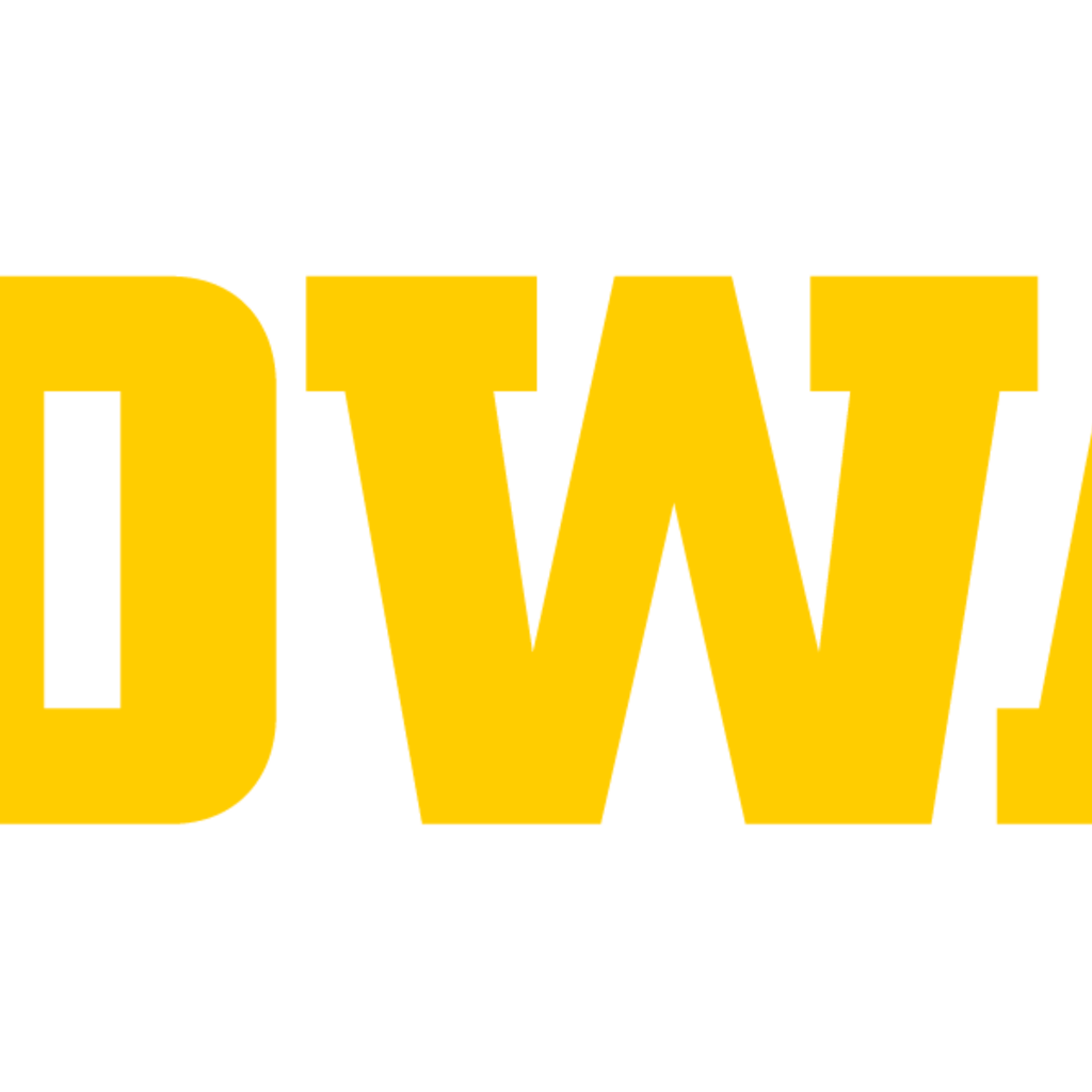 University of Iowa logo in gold