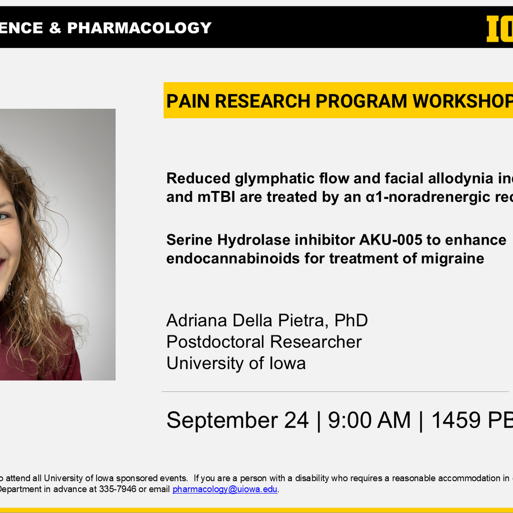 Pain Research Program Seminar promotional image