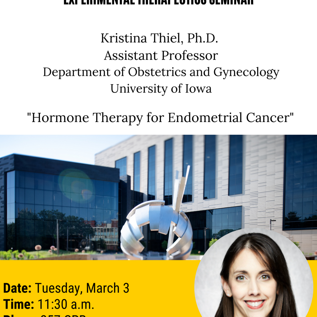 College of Pharmacy PSET Seminar Series: Kristina Thiel, PhD promotional image