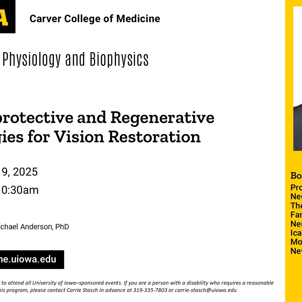 Molecular Physiology and Biophysics Seminar, Bo Chen, PhD promotional image