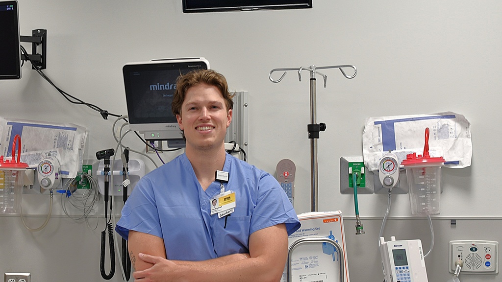 Alec Marticoff in scrubs